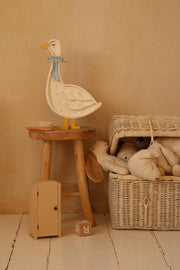 Holz Nachtlicht Weiße Gans Rustikale Kinderzimmerlampe Bauernhausstil Kinderzimmer Mädchen Deko Babyparty Geschenk Lustige Boho Ente Wandlampe Bauernhaus