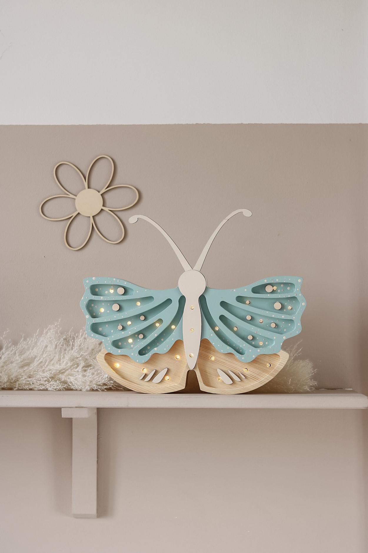 Lampka Nocna Motyl Little Lights | Blue Jay- Końcówka Kolekcji
