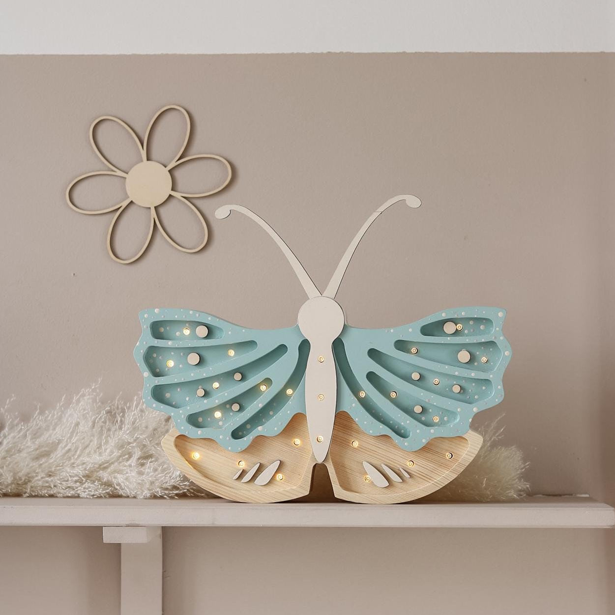 Lampka Nocna Motyl Little Lights | Blue Jay- Końcówka Kolekcji