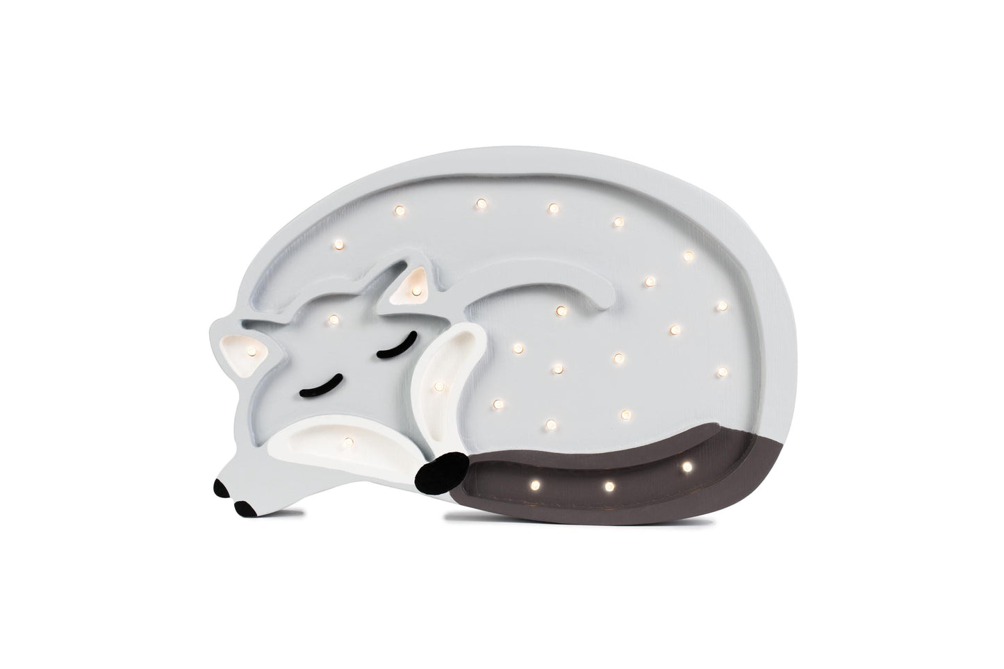 Wooden Wolf Night Light – Forest Decor for Kids' Room – Handmade LED Lamp – Woodland Theme – Little Lights Wolf Unique Baby Gift Boys Room