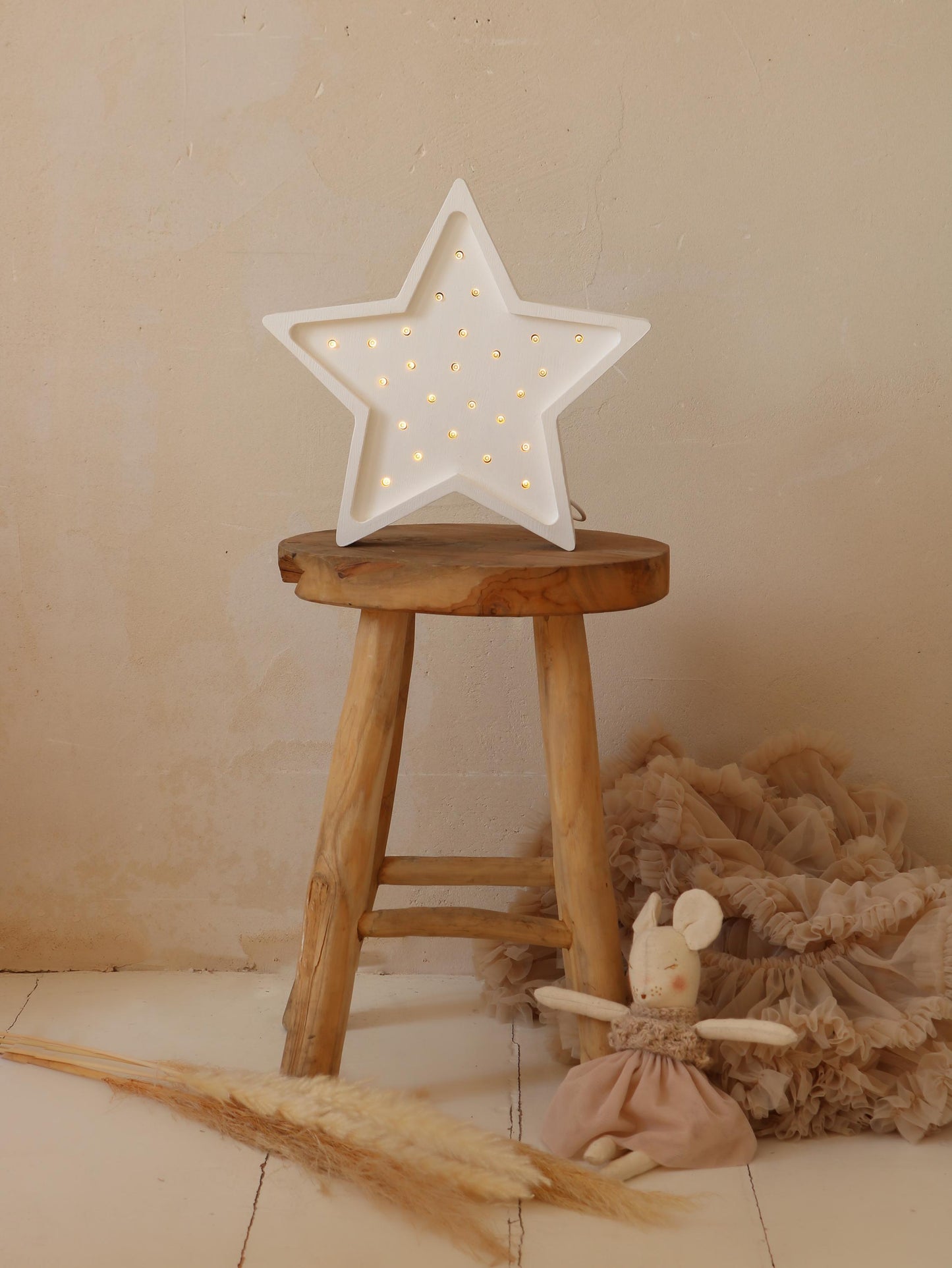 Hölzernes Sternen-Nachtlicht Kinderzimmerlampe Handgemachtes Babygeschenk Himmel- und Sterne-Dekor Kleine Lichter Sternlampe Galaxie-inspirierte Kinderzimmerlampe