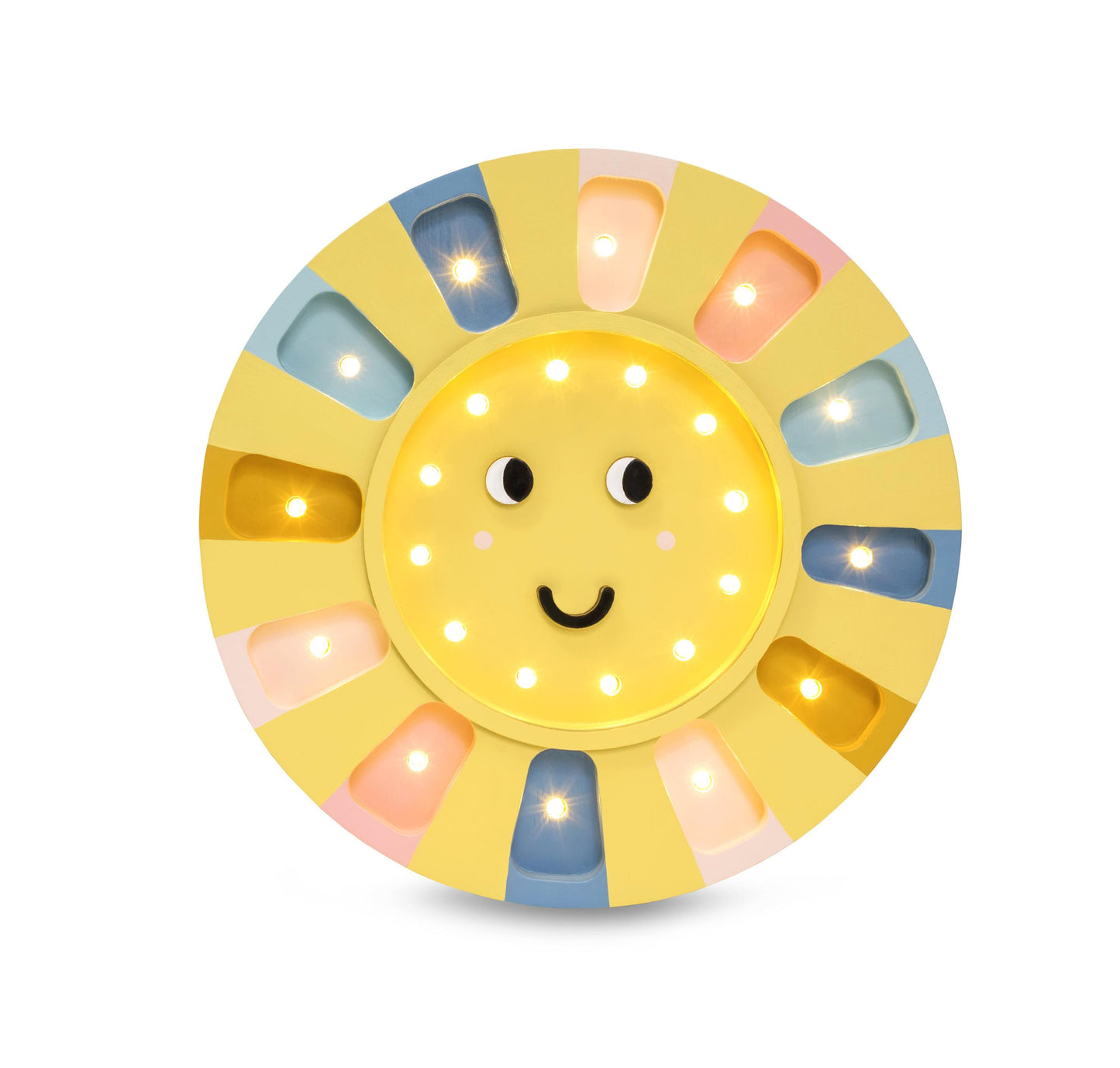 Niedliche Sonnenlampe für die Kinderzimmerdeko - Handgemachte, vom Himmel inspirierte Beleuchtung für Kinderzimmer - Handgefertigte Holzlampe fürs Kinderzimmer - Einzigartiges Babygeschenk