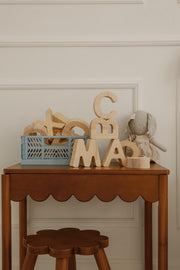 Wooden Alphabet Letters for Kids Personalized Decor Educational Wooden Letters – Montessori Gift Waldorf Wooden Blocks Wooden Learning Toy