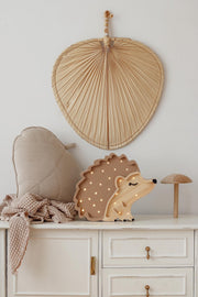 Wooden Night Light Hedgehog Lamp Woodland Nursery Decor Handmade Lighting Forest Kids Room Unique Baby Gift Brown Autumn Mood Montessori