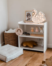 Entzückende Schwanenlampe Kinderzimmerdeko Schwan Nachtlicht Holz-Kinderzimmerlampe Mädchen Handgemachte Boho Märchenzimmerdeko Mädchenzimmerdeko Wandlampe