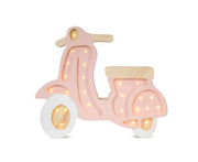 Bezaubernde Roller-Lampe für Kinderzimmer-Deko – Handgemachtes Retro-Abenteuer-Thema für Kinderzimmer – Handgefertigte Holz-Kinderzimmerlampe Vespa Italien Liebhaber