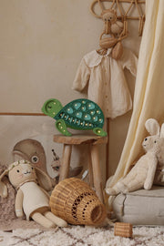 Hölzerne Schildkröten-Nachtlampe Ozean-Deko für Kinderzimmer Handgemachte Lampe Babyzimmer-Beleuchtung Küstenstil Beige Babyzimmer Meerestier Nautisch