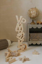 Personalized Wooden Letter Decorative Alphabet for Kids' Room Wall or Shelf Name Sign Custom Word Initial Gift for Baby Child Nursery Decor