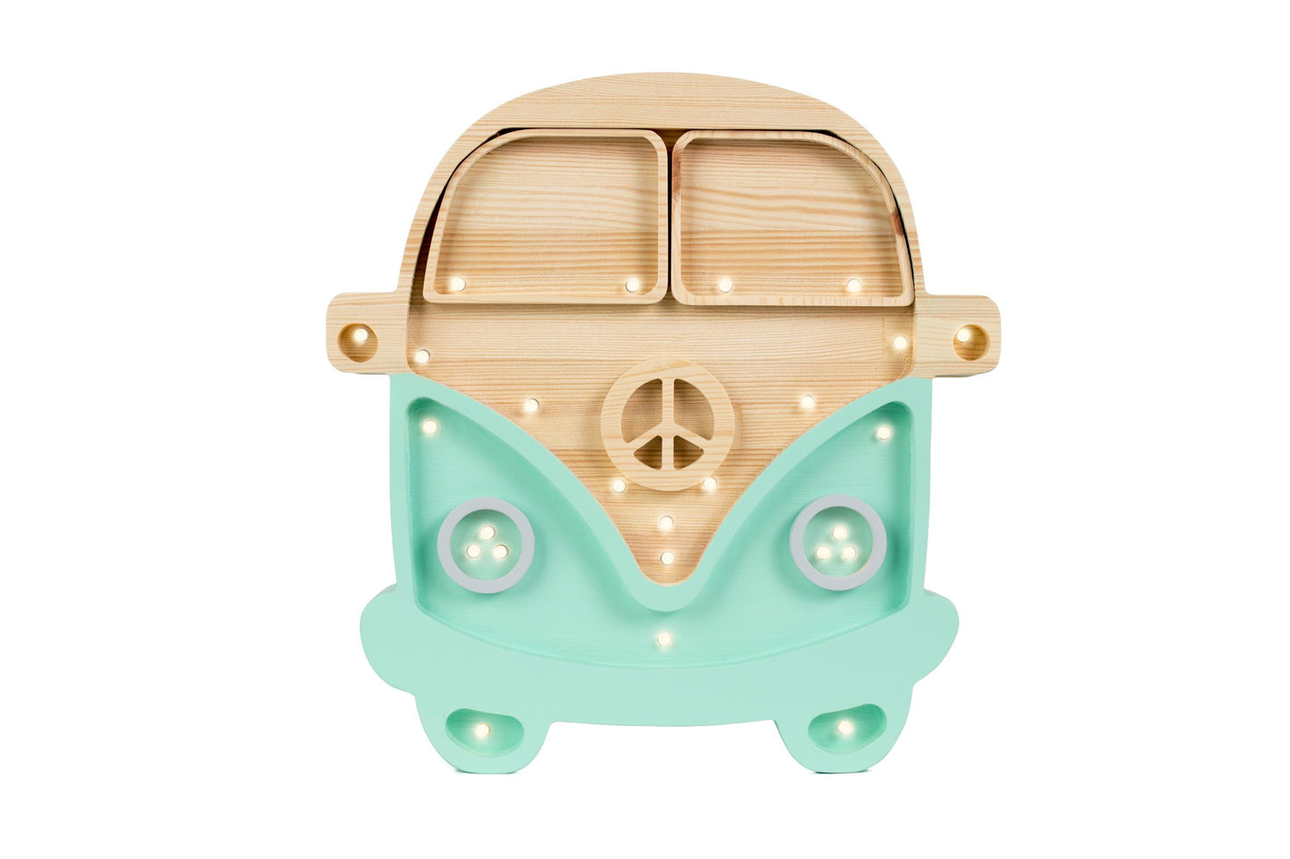 Little Lights Holzauto-Lampe – Handgefertigte Holzlampe – Magisches LED-Nachtlicht für kleine Entdecker – Perfektes Geburtstags- & Babypartygeschenk