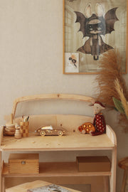 Nachtlicht-Tischlampe aus Holz Rennwagen LED für Jungenzimmer Formel 1 Motto Deko Kinder Motorsport Babyzimmer Beleuchtung Geschenk Fans F1 Retro-Auto