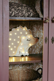 Wooden Night Light Hedgehog Lamp Woodland Nursery Decor Handmade Lighting Forest Kids Room Unique Baby Gift Brown Autumn Mood Montessori