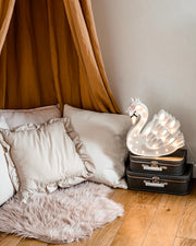 Entzückende Schwanenlampe Kinderzimmerdeko Schwan Nachtlicht Holz-Kinderzimmerlampe Mädchen Handgemachte Boho Märchenzimmerdeko Mädchenzimmerdeko Wandlampe