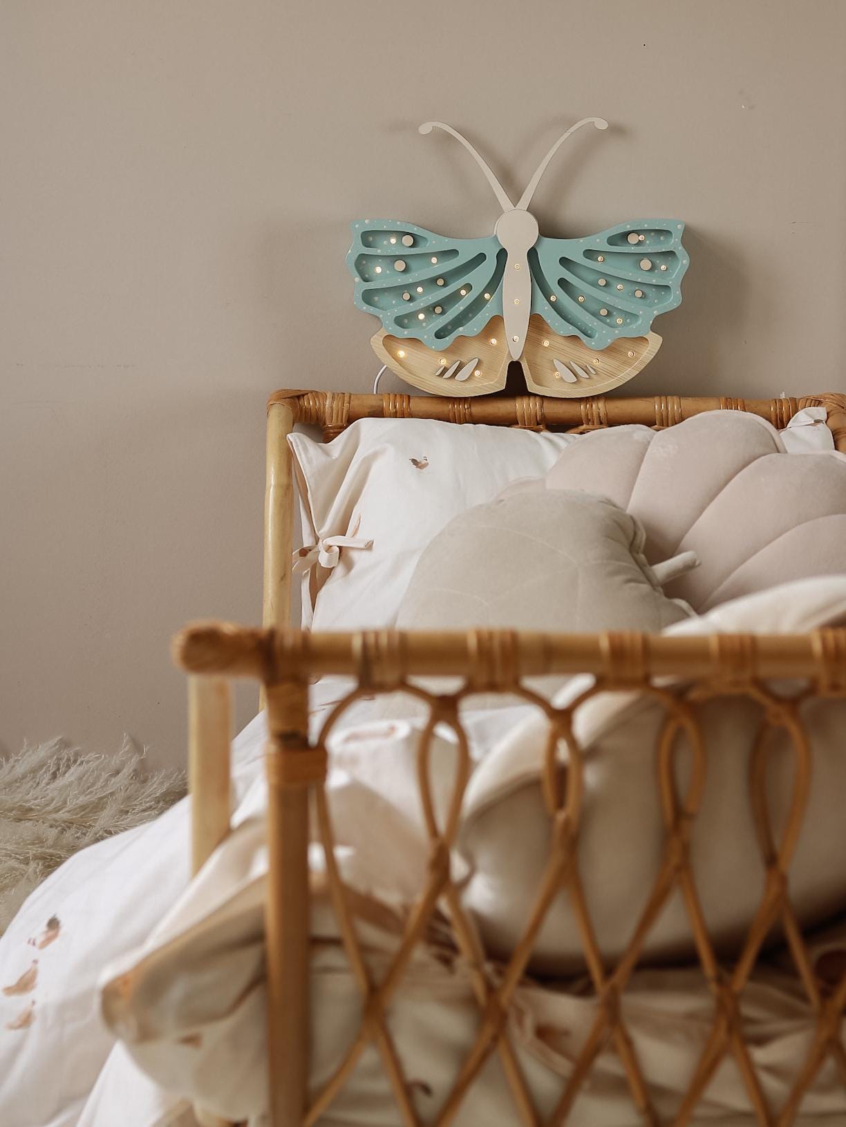 Lampka Nocna Motyl Little Lights | Blue Jay- Końcówka Kolekcji