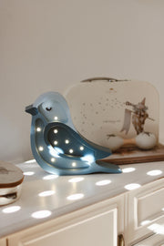 Wooden Mini Bird Night Light - Nature-Inspired Baby Room | Handmade Lamp for Kids - Woodland Style Light Birthday Gift Nursery Lamp