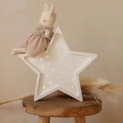 Hölzernes Sternen-Nachtlicht Kinderzimmerlampe Handgemachtes Babygeschenk Himmel- und Sterne-Dekor Kleine Lichter Sternlampe Galaxie-inspirierte Kinderzimmerlampe