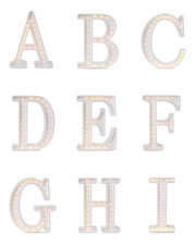 Hölzernes Buchstabenlicht – Personalisierte Beleuchtung für Kinderzimmer – Buchstabenförmige Lampe – Hölzerne LED-Buchstaben – Wand-Initialen A-Z Personalisierter Buchstabe