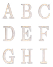 Wooden Letter Night Light Personalized Lighting Teen Room Monogram Shaped Lamp 3D Letters Wall Decor Initials C Newborn Gift Typography Name