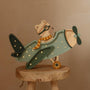 Little Lights Airplane Night Light with Teddy Pilot | Khaki Pastel