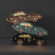 Nachtlicht-Tischlampe aus Holz Rennwagen LED für Jungenzimmer Formel 1 Motto Deko Kinder Motorsport Babyzimmer Beleuchtung Geschenk Fans F1 Retro-Auto