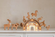 Regenbogen-Nachtlicht aus Holz, Kleinkinder-Schlafzimmerlampe, Montessori Babyzimmer Deko Pastell Cappuccino Regenbogen-Babylampe Kinderzimmer Deko Braunes Zimmer