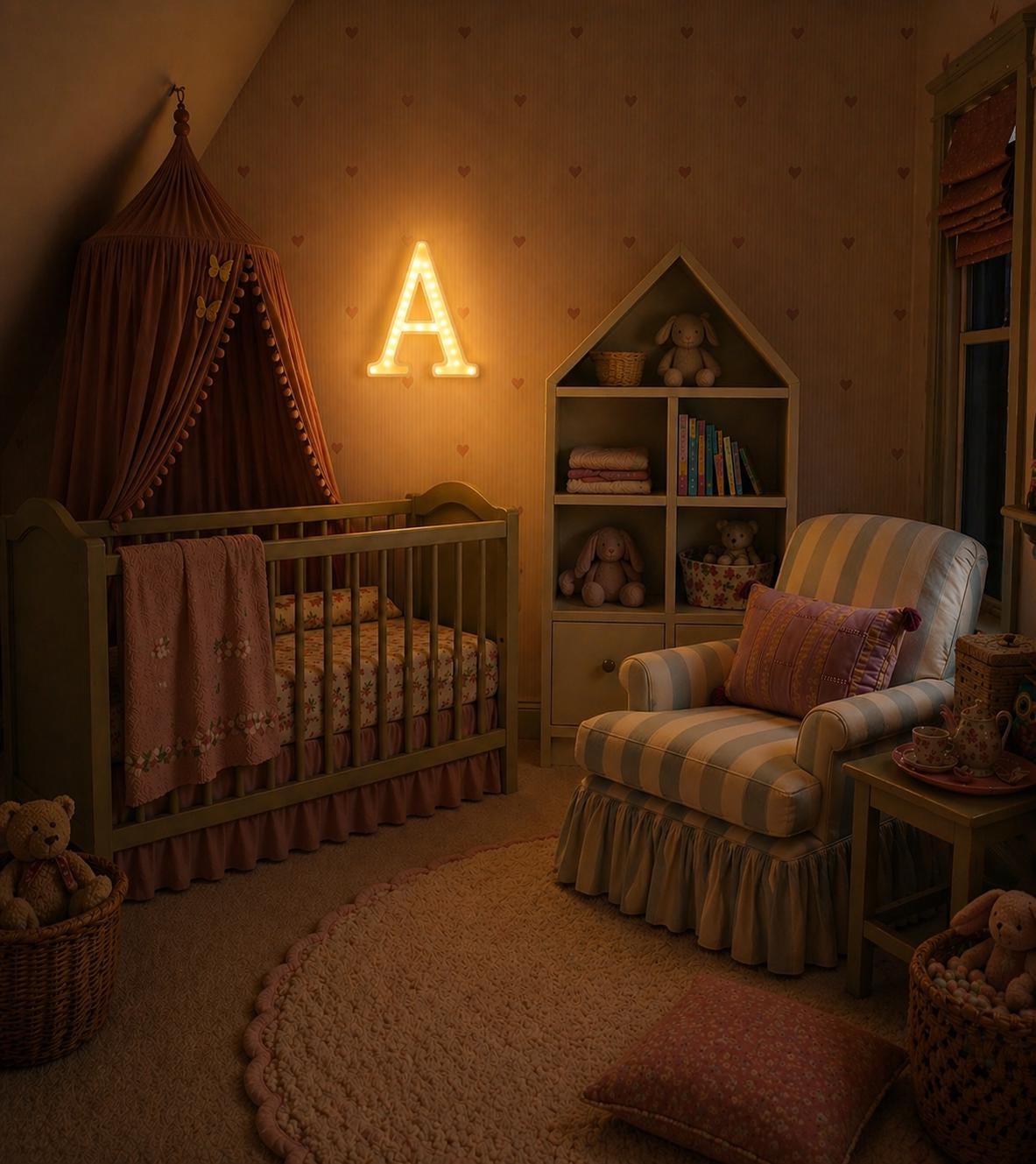 Wooden Letter Night Light Personalized Lighting Kids Room Letter Shaped Lamp Wooden Letters Decor Wall Initials A Newborn Gift Typography