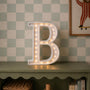 Wooden Letter Night Light Personalized Lighting Kids Room Letter Shaped Lamp Wooden Letters Decor Wall Initials B Newborn Gift Typography