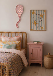 Nachtlicht aus Holz Heißluftballon für Mädchenzimmer Kinder LED Rosa Lampe Boho Dekor Babyparty Geschenk Prinzessin Mädchenzimmer Kinderzimmer Wanddeko