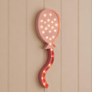 Nachtlicht aus Holz Heißluftballon für Mädchenzimmer Kinder LED Rosa Lampe Boho Dekor Babyparty Geschenk Prinzessin Mädchenzimmer Kinderzimmer Wanddeko