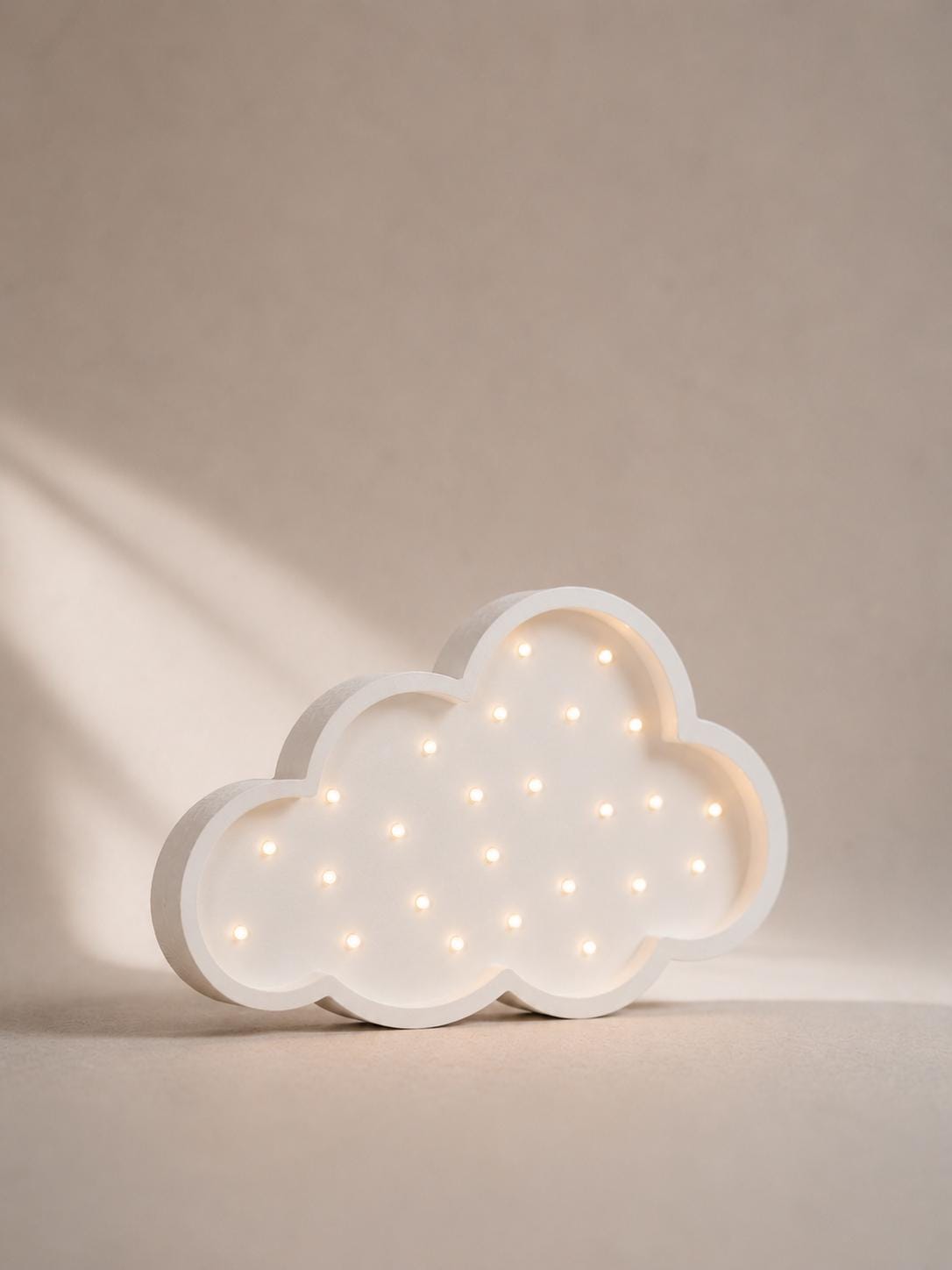 Wooden Cloud Night Light White Nursery Decor Kids' Room Handmade Lamp Baby Gift Sky Wall Montessori Boho Dreamy Lighting Soft Glow Minimal