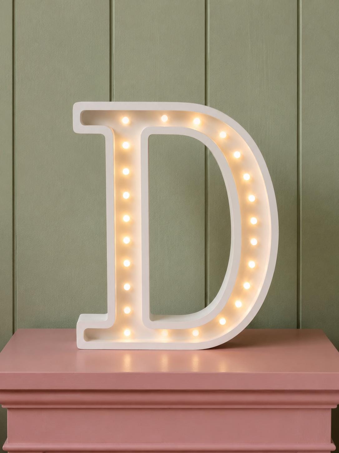 Wooden Letter Night Light Personalized Lighting Teen Room Monogram Shaped Lamp 3D Letters Wall Decor Initials D Newborn Gift Typography Name