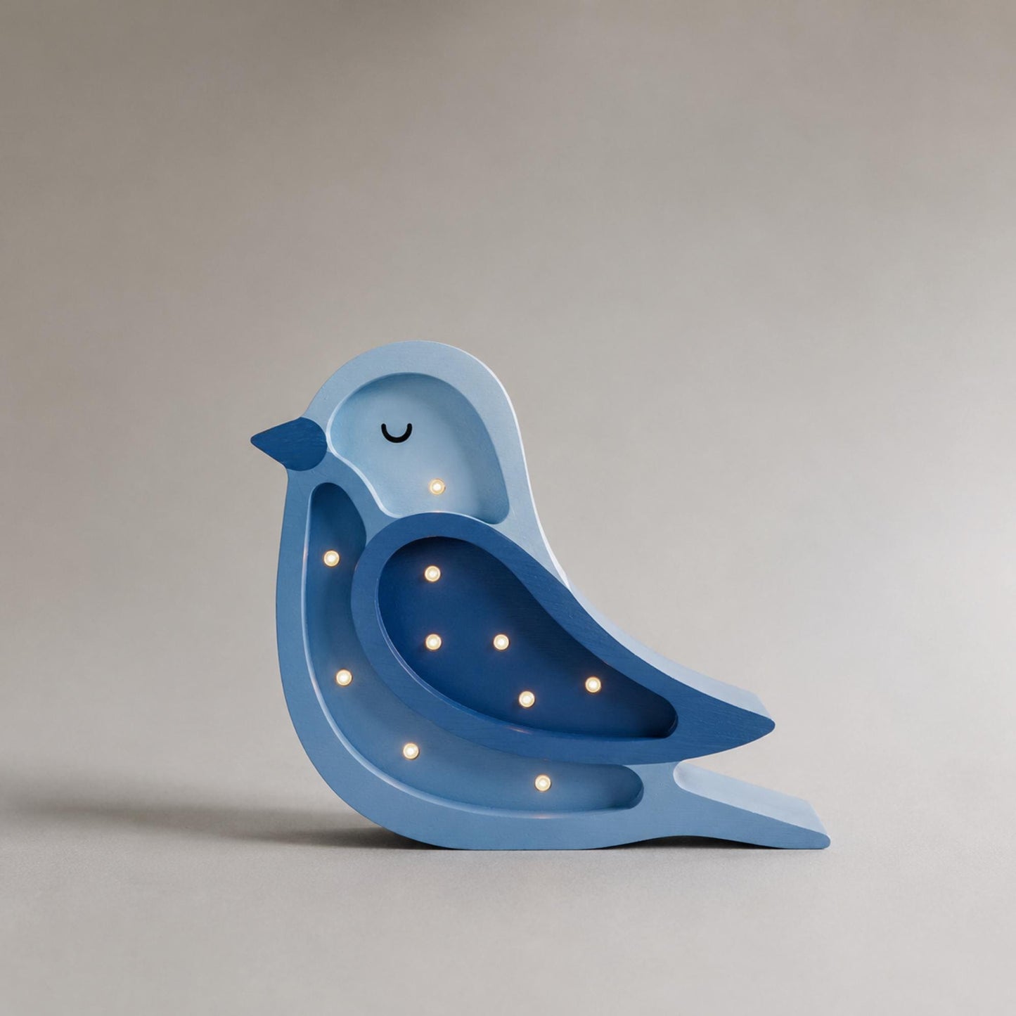 Wooden Mini Bird Night Light - Nature-Inspired Baby Room | Handmade Lamp for Kids - Woodland Style Light Birthday Gift Nursery Lamp