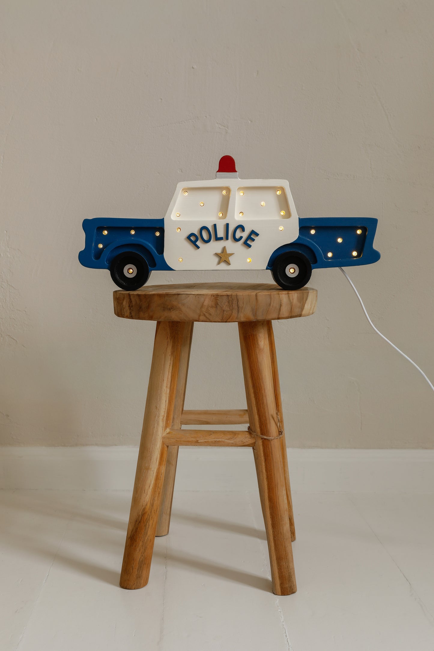 Little Lights Police Car Night Light | Vintage Navy