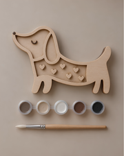 Little Lights Crafty Pack DIY Wooden Dachshund Dog