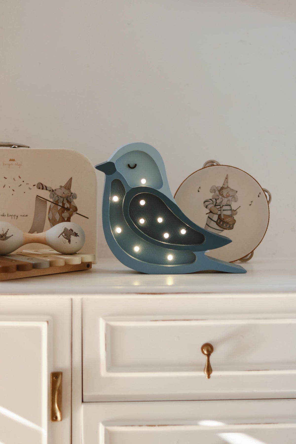 Little Lights Vogel Mini Nachtlicht | Denim