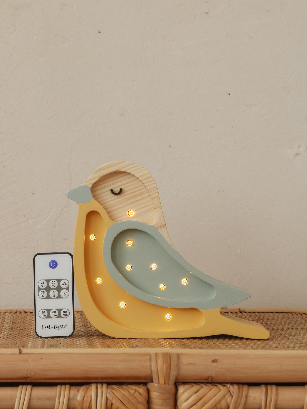 Little Lights Vogel Mini Nachtlicht | Khaki-Senf