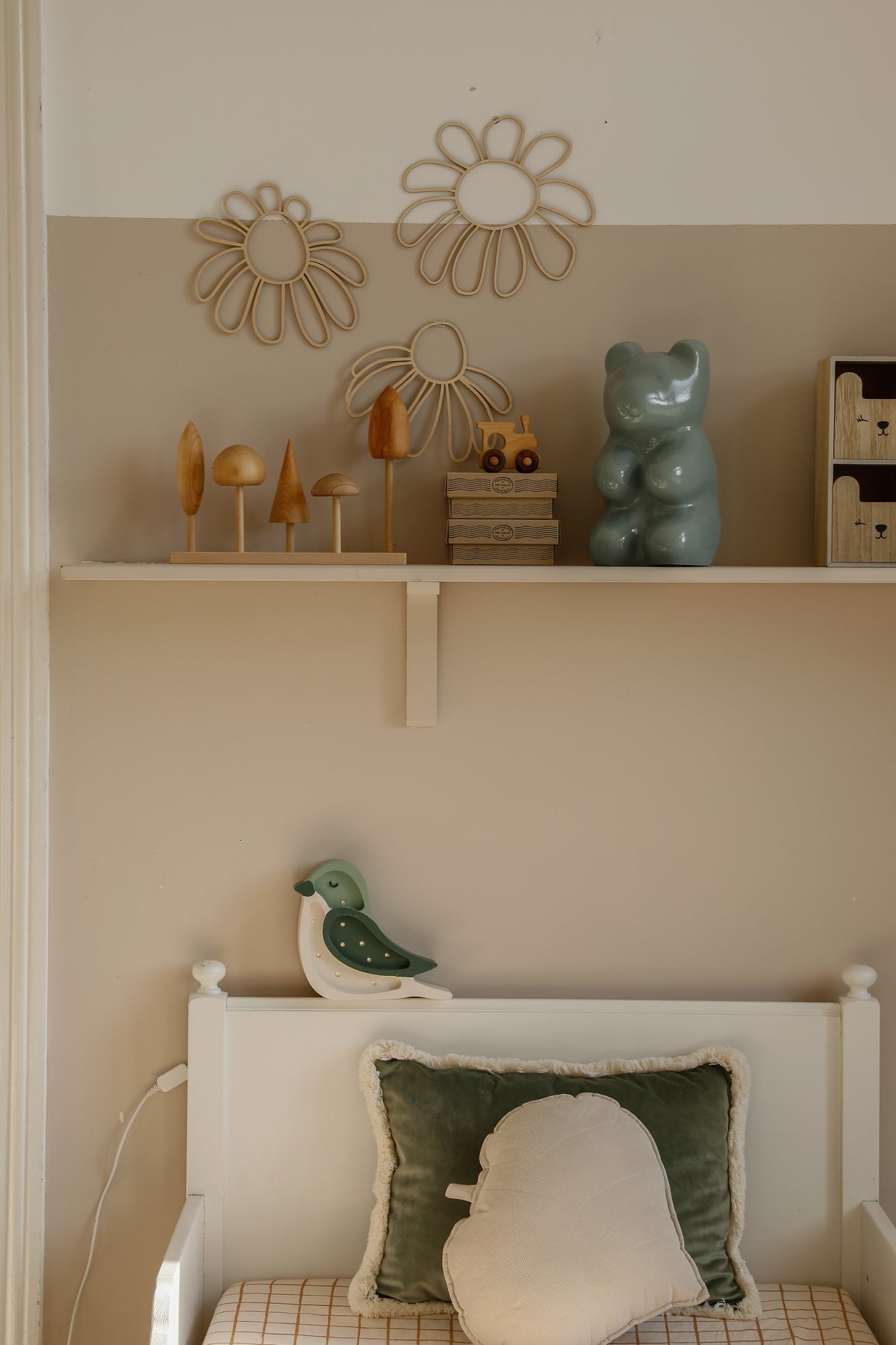Little Lights Vogel Mini-Nachtlicht | Pistaziencreme