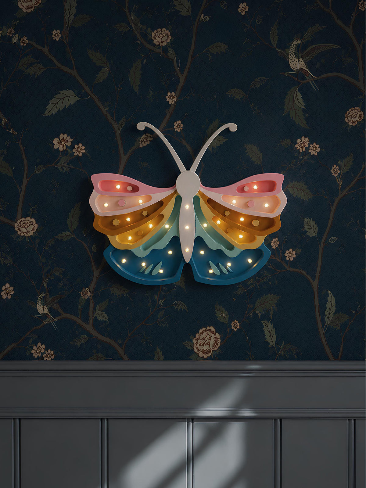 Little Lights Schmetterling Nachtlicht | Retro Regenbogen