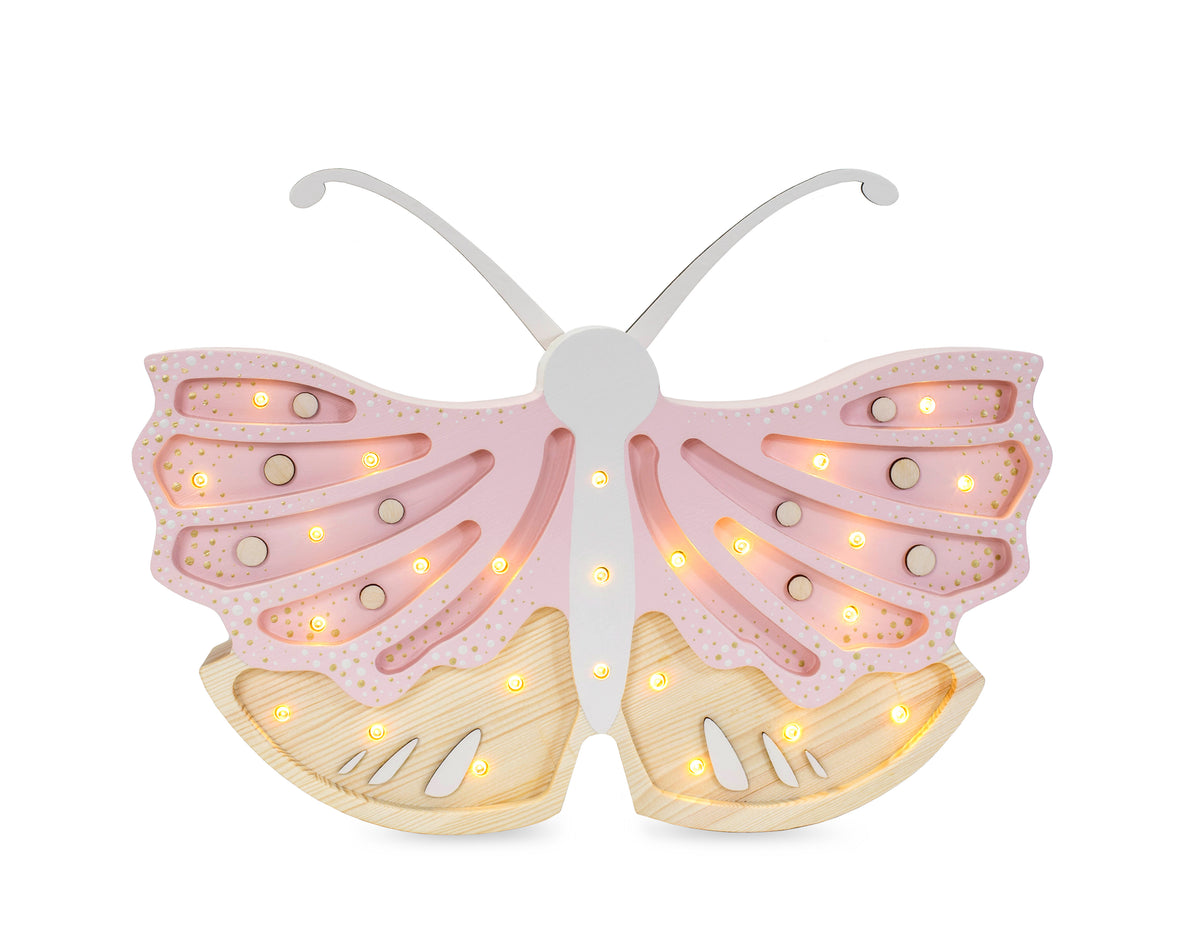 Little Lights Schmetterling Nachtlicht | Erdbeer-Sahne