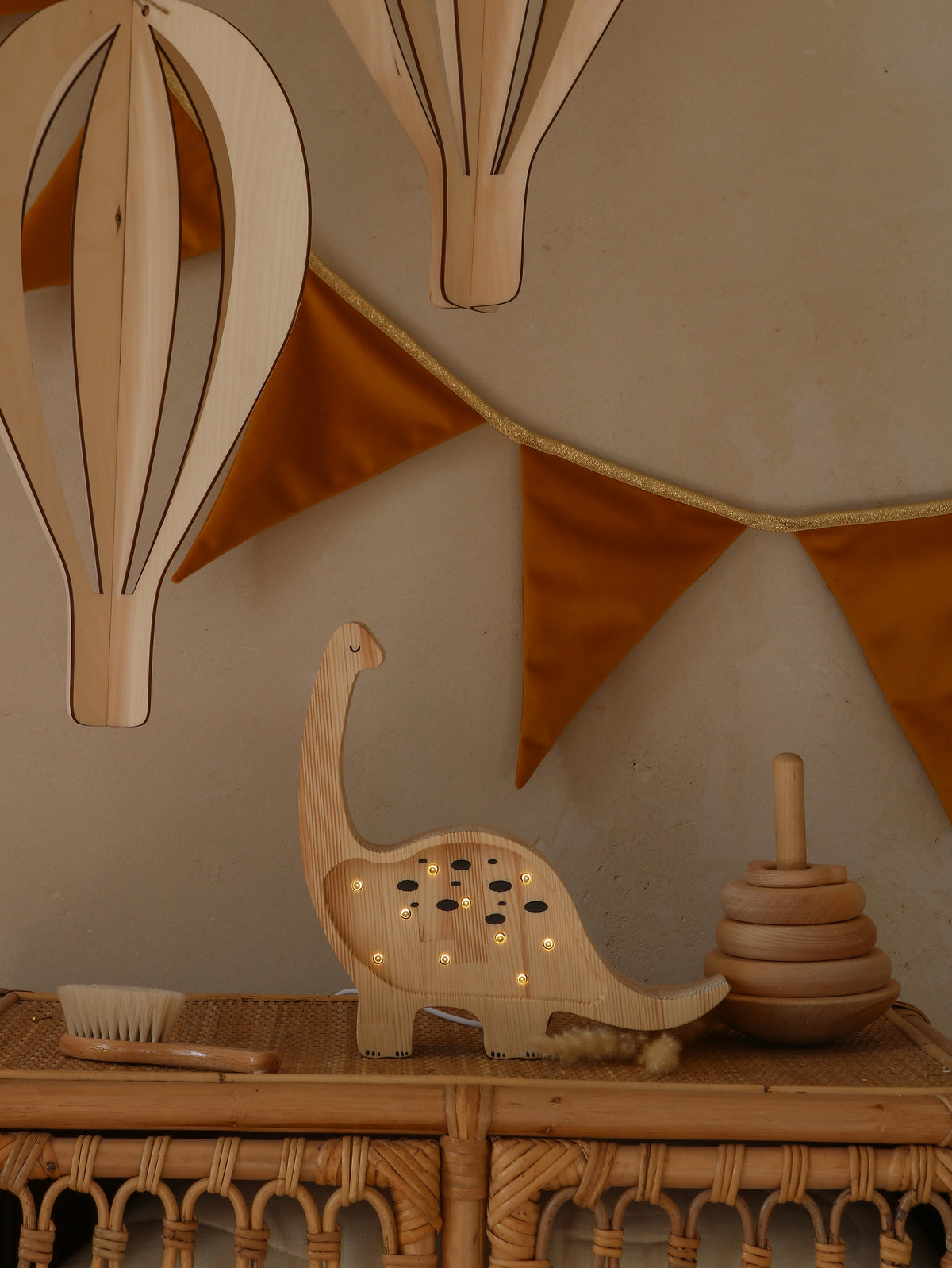 Little Lights Dino Diplodocus Mini-Nachtlicht | Jurassic Wood