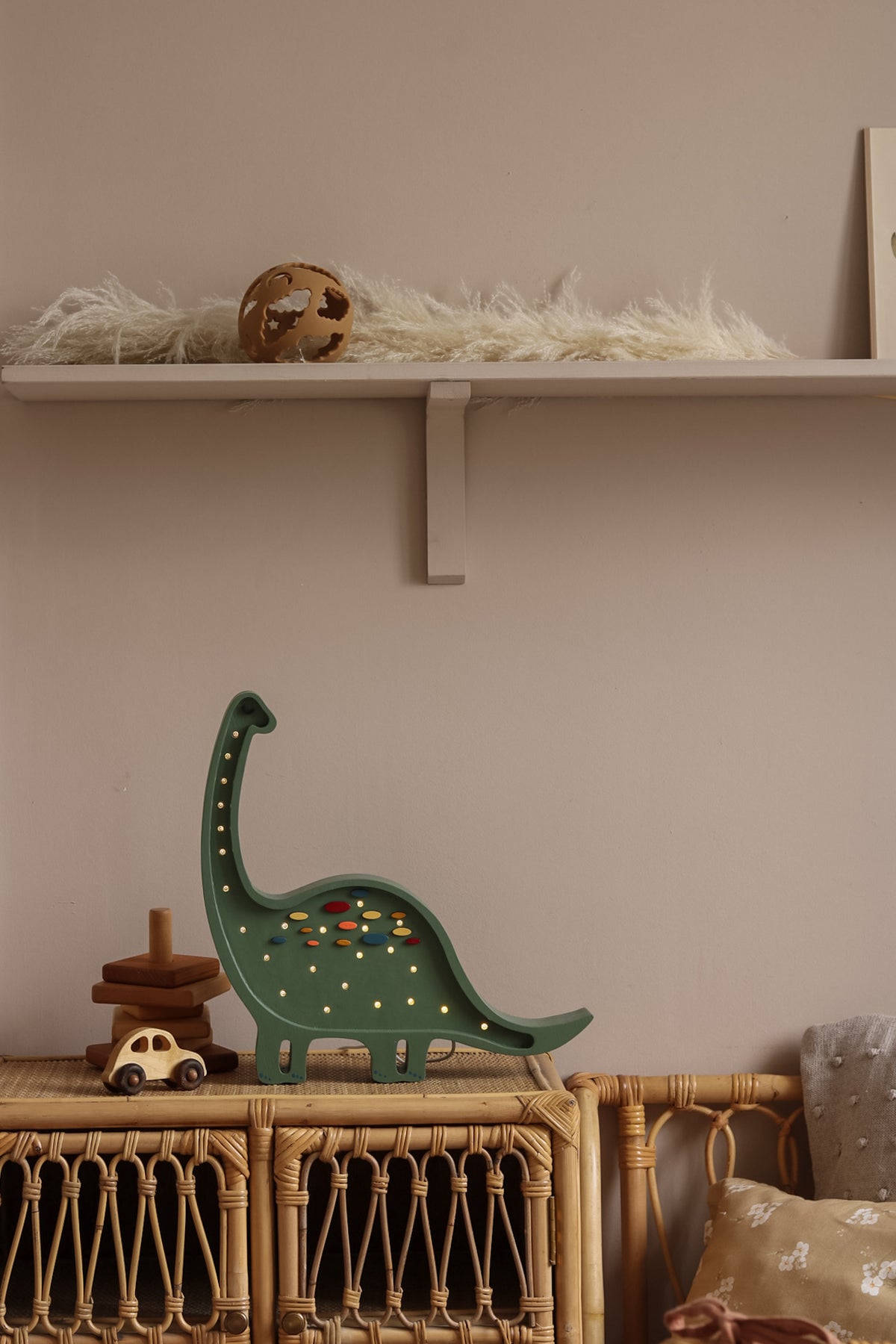 Little Lights Dino Diplodocus Nachtlicht | Konfetti Grün