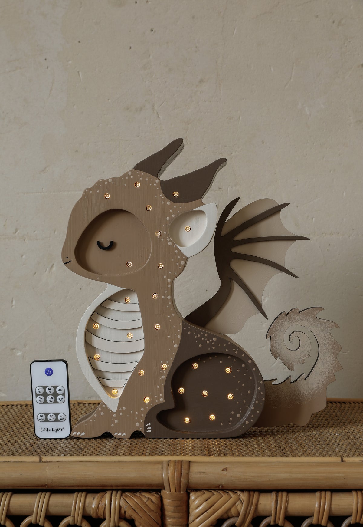 Drachen-Nachtlicht „Little Lights“ | Tiramisu Braun