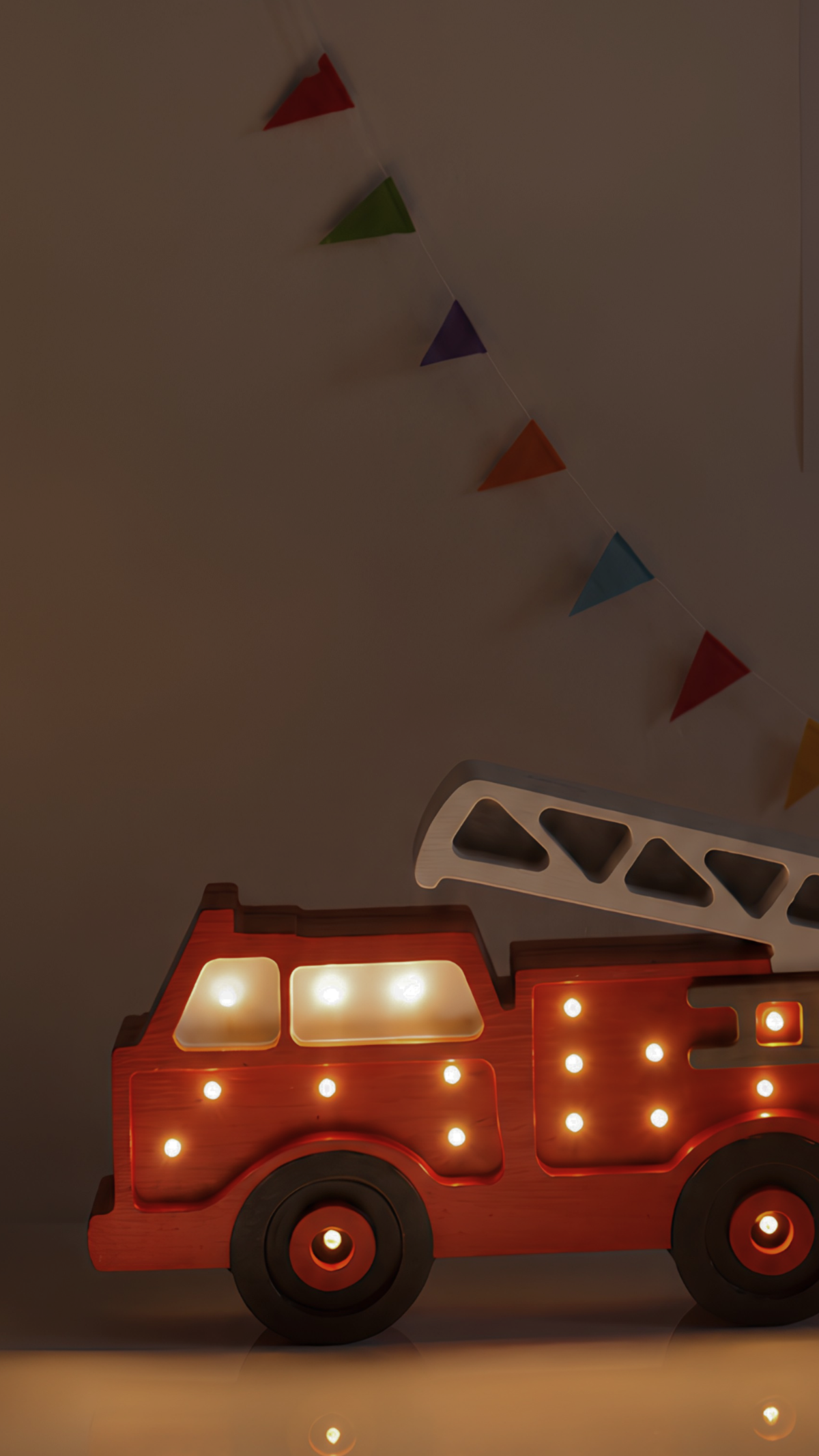 Little Lights Feuerwehrwagen Nachtlicht | Rot