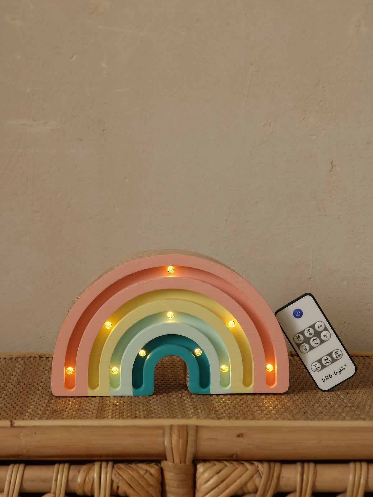 Little Lights Regenbogen-Mini-Nachtlicht | Pastell