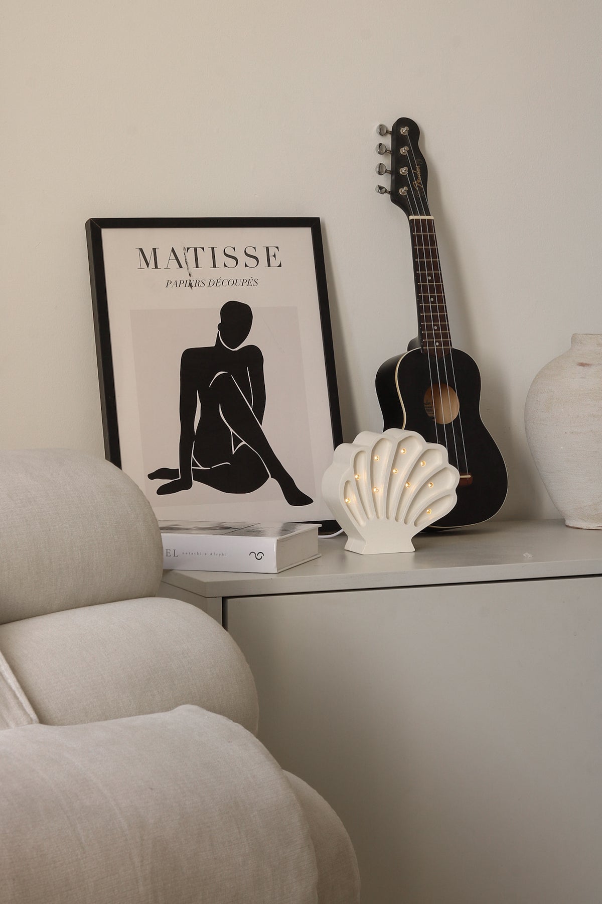 Little Lights Seashell Night Light | Pearl White
