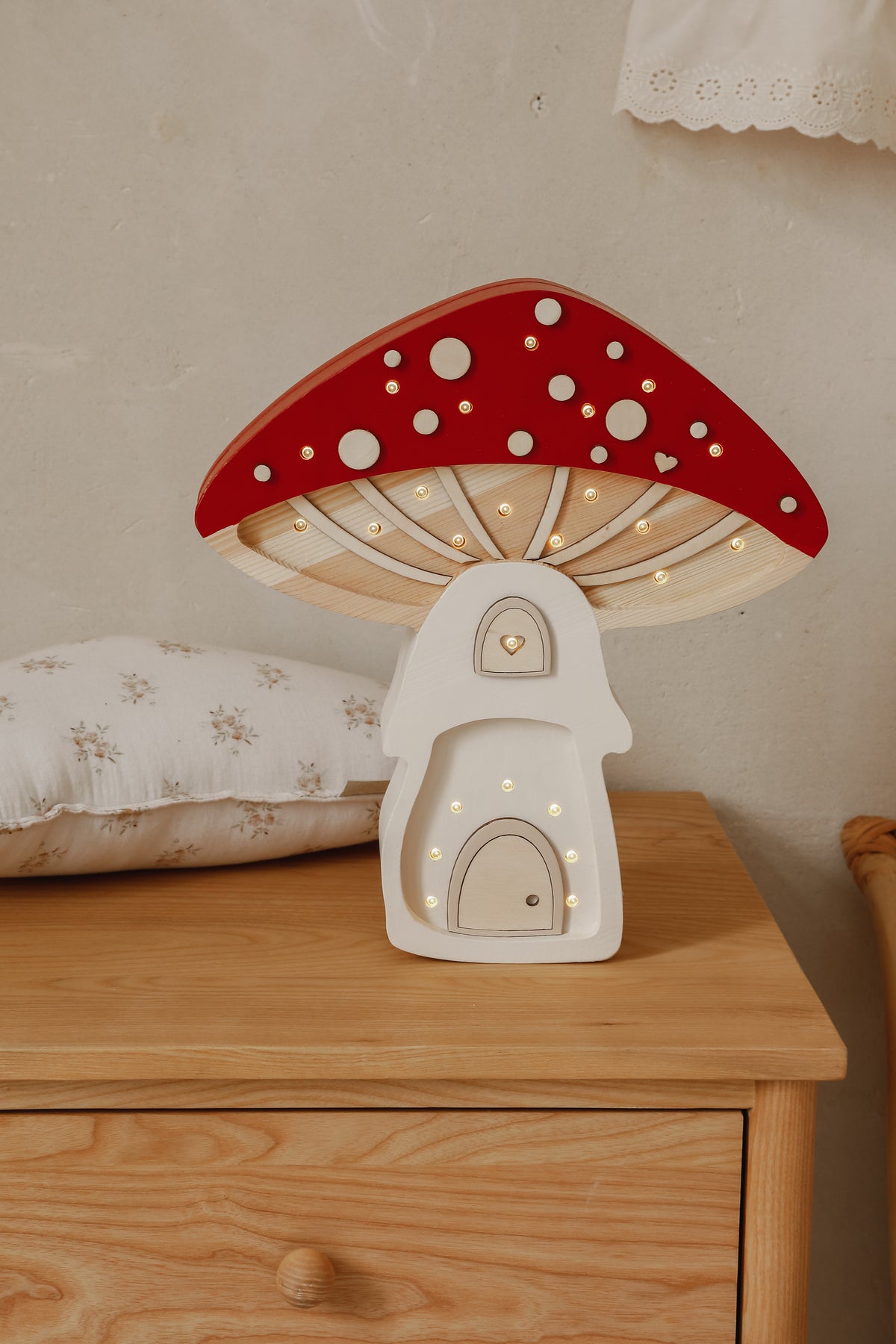 Little Lights Pilzhaus Nachtlicht | Feen Rot