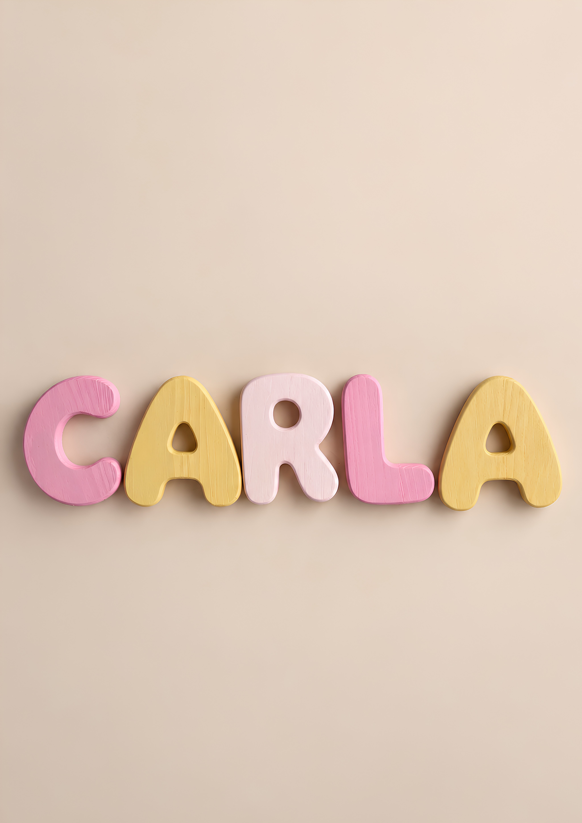 Wooden Bubble Letters | Create Your Own Name