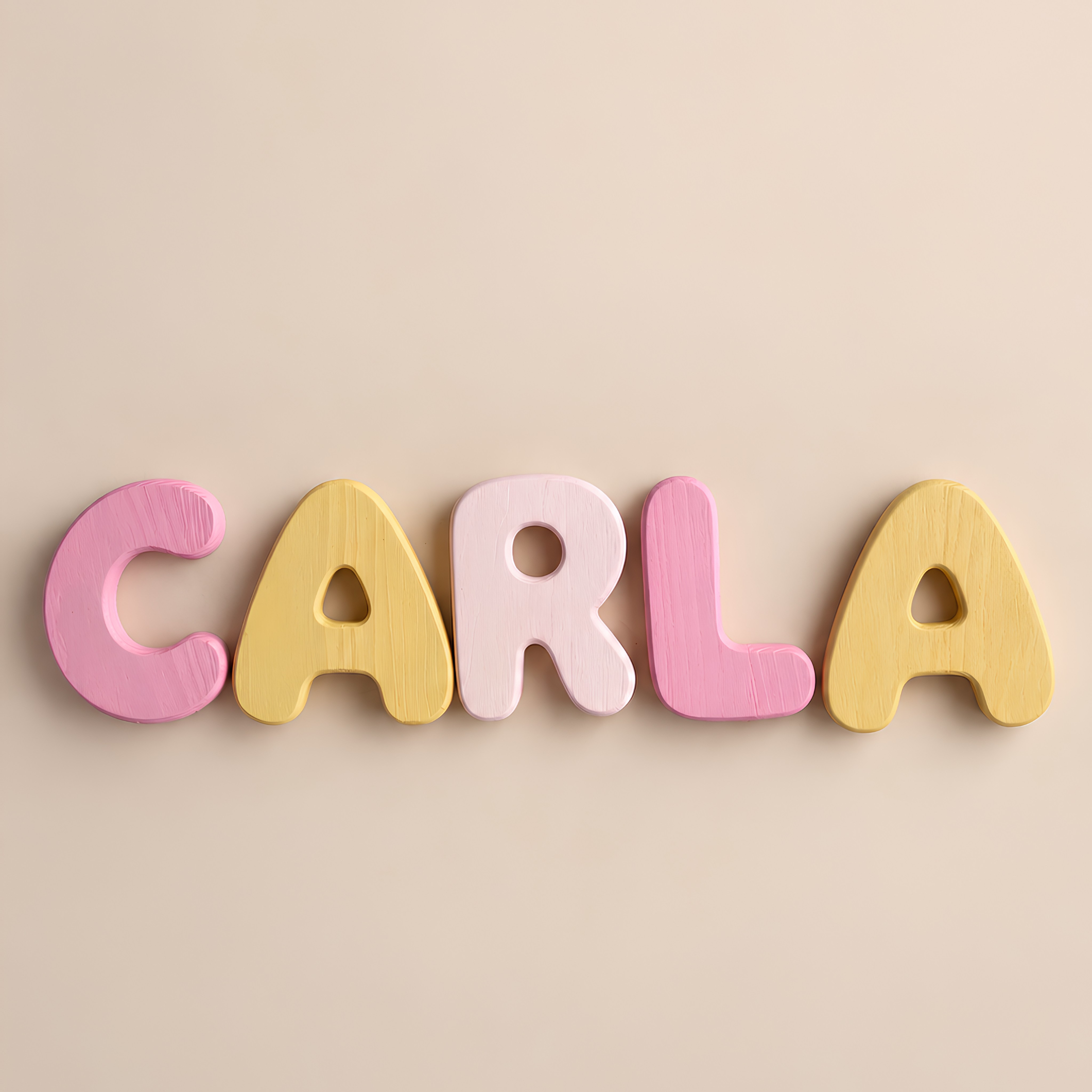 Wooden Bubble Letters | Create Your Own Name