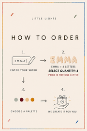 Wooden Bubble Letters | Create Your Own Name
