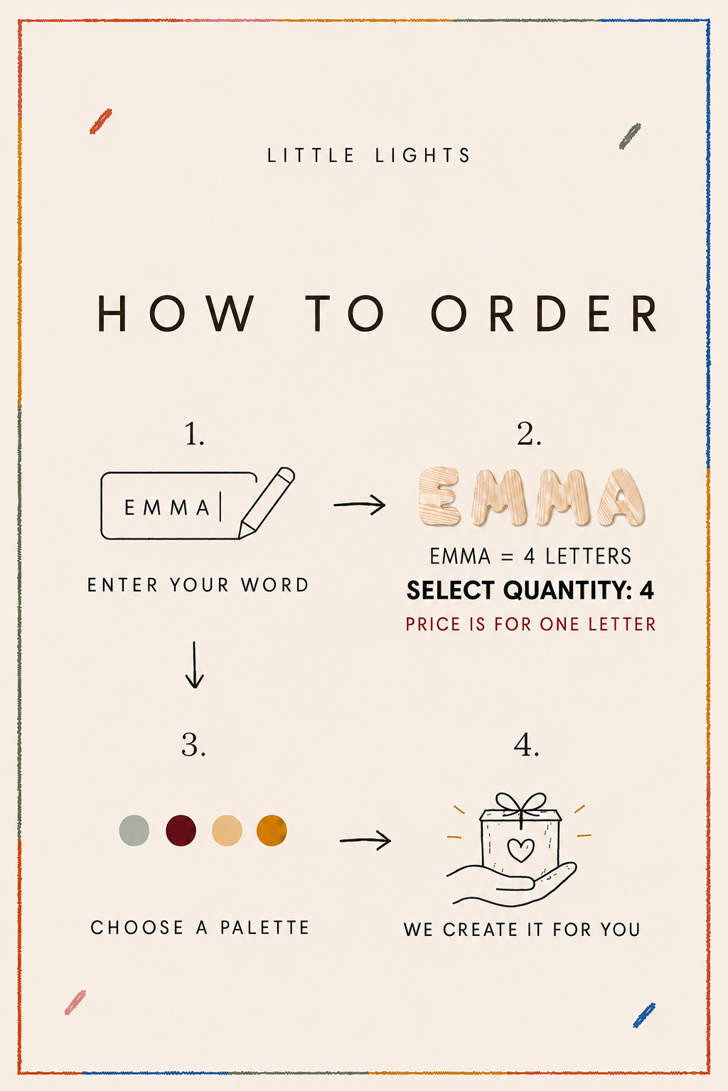 Wooden Bubble Letters | Create Your Own Name