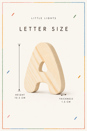 Wooden Bubble Letters | Create Your Own Name